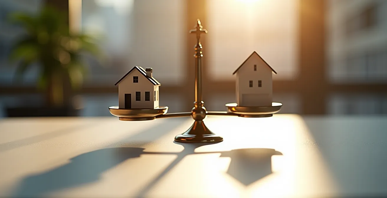 Professional appraiser reviewing market data and property comparisons