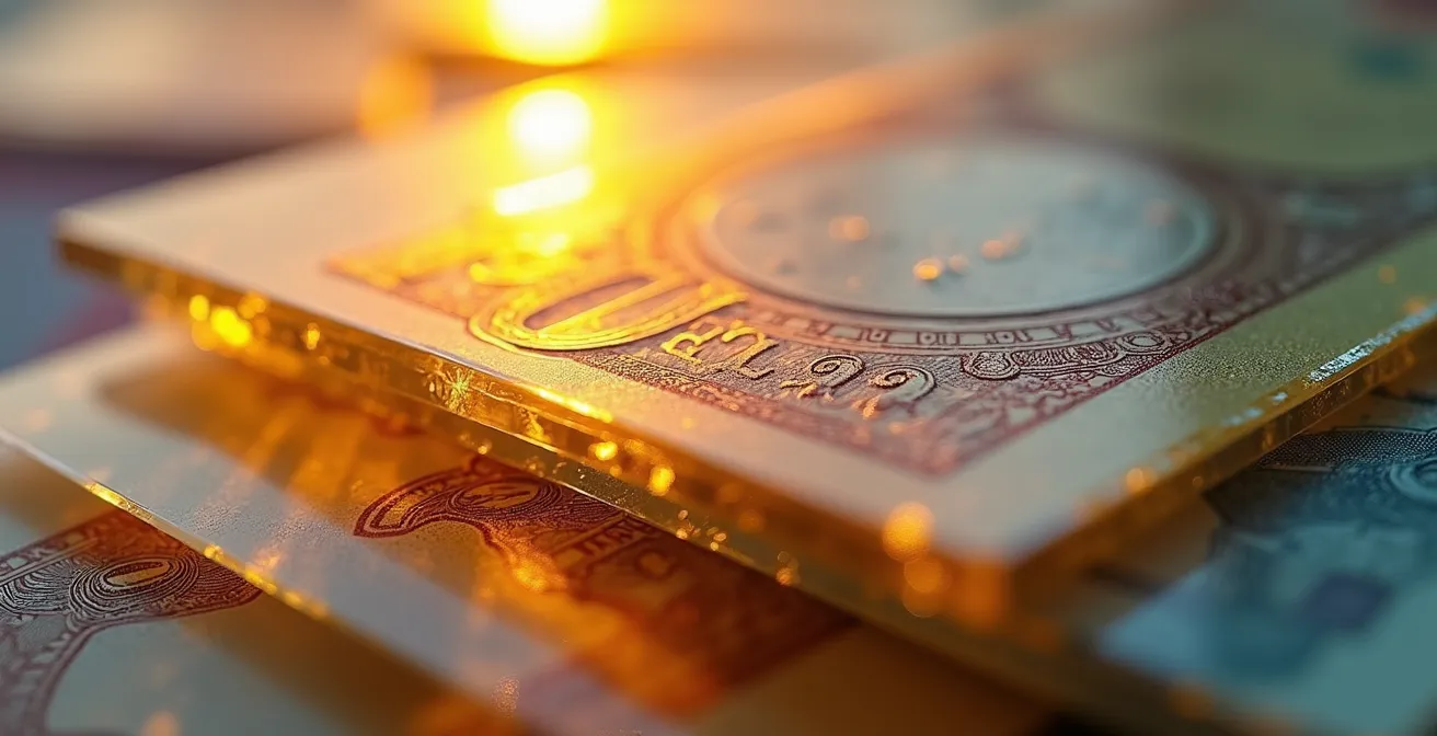 Abstract representation of currency exchange impact on real estate rental income