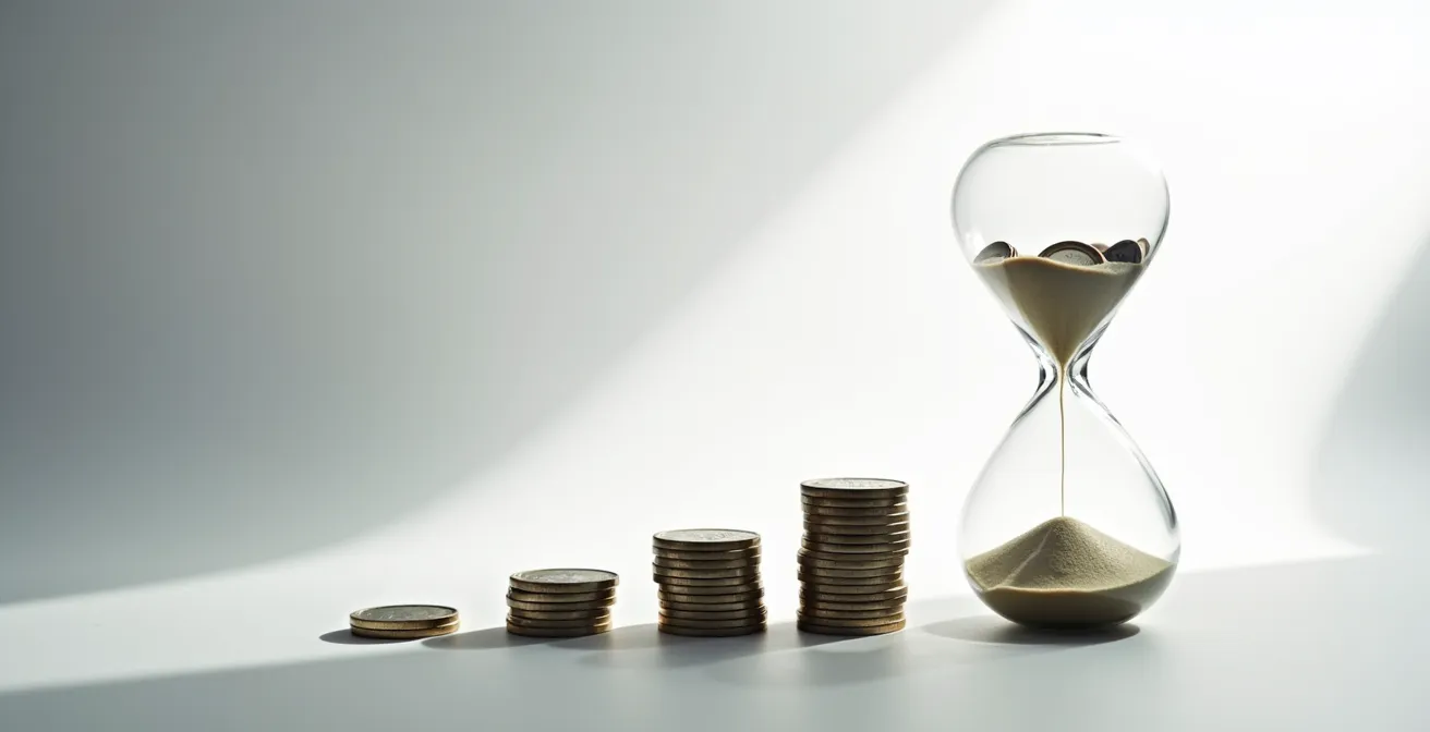 Visual comparison of depreciation schedules over time showing different investment strategies